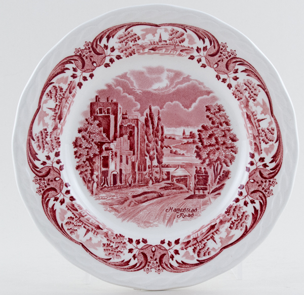 Plate Hampstead Road c1950s